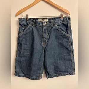 Vintage Streetwear TNT Denim Shorts Carpenter Relaxed Size 34